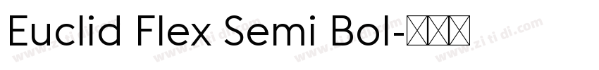 Euclid Flex Semi Bol字体转换